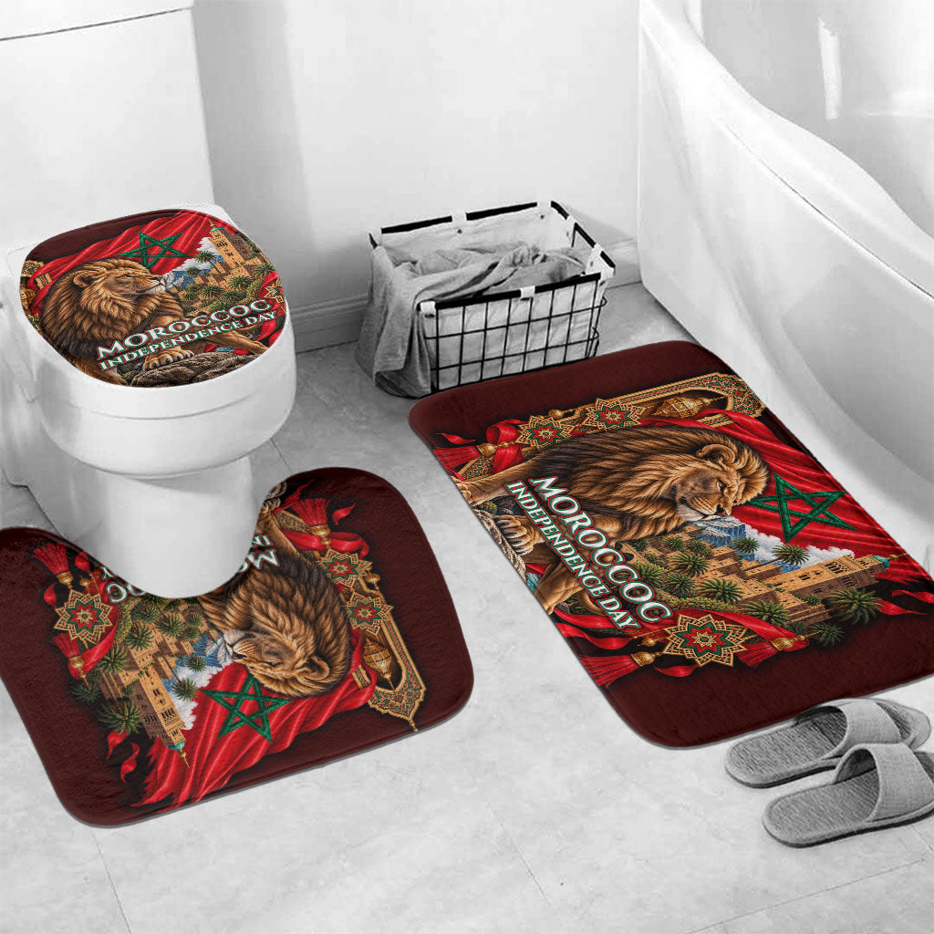 Morocco Independence Day Lion Bathroom Set Atlas Mountain Kasbah Heritage