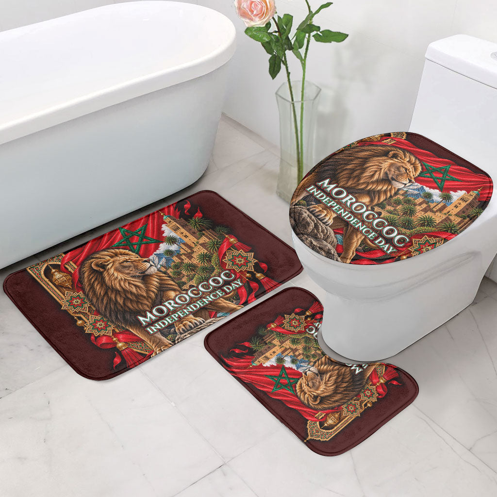 Morocco Independence Day Lion Bathroom Set Atlas Mountain Kasbah Heritage