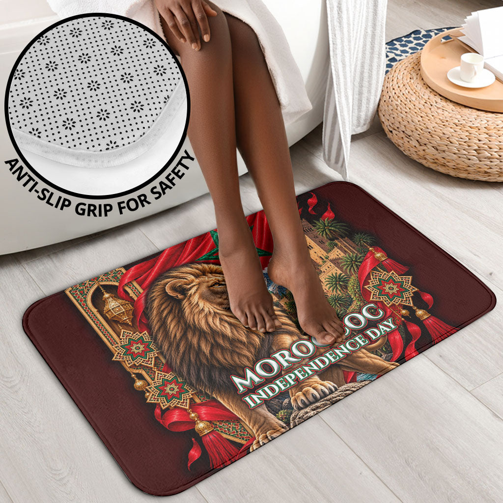 Morocco Independence Day Lion Bathroom Set Atlas Mountain Kasbah Heritage