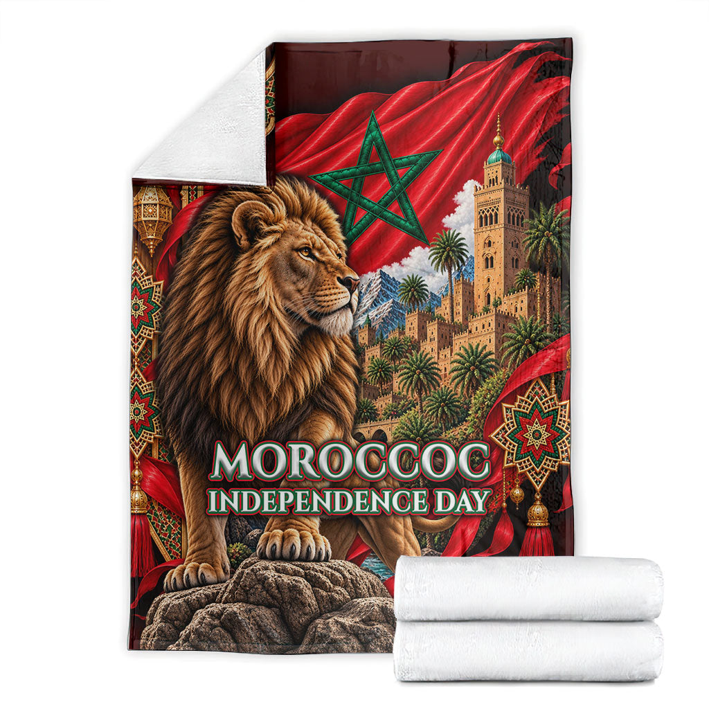 Morocco Independence Day Lion Blanket Atlas Mountain Kasbah Heritage