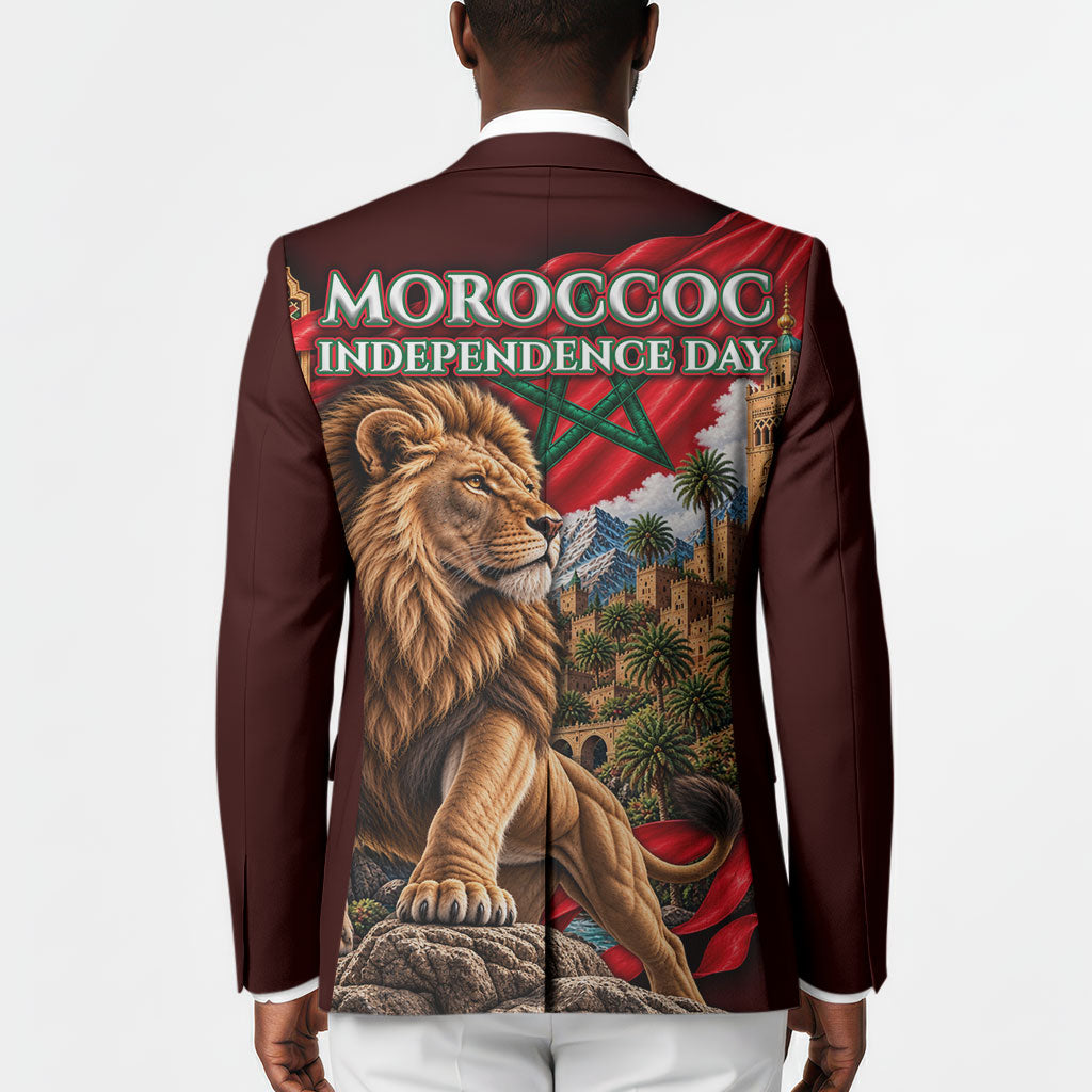 Morocco Independence Day Lion Blazer Atlas Mountain Kasbah Heritage