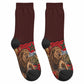 Morocco Independence Day Lion Crew Socks Atlas Mountain Kasbah Heritage