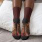 Morocco Independence Day Lion Crew Socks Atlas Mountain Kasbah Heritage