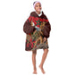 Morocco Independence Day Lion Kid Wearable Blanket Hoodie Atlas Mountain Kasbah Heritage