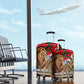 Morocco Independence Day Lion Luggage Cover Atlas Mountain Kasbah Heritage