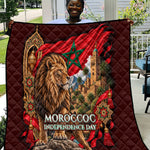 Morocco Independence Day Lion Quilt Atlas Mountain Kasbah Heritage