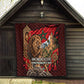 Morocco Independence Day Lion Quilt Atlas Mountain Kasbah Heritage
