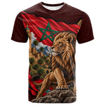 Morocco Independence Day Lion T shirt Atlas Mountain Kasbah Heritage