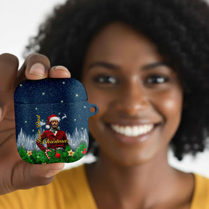 Isom Dart Christmas AirPods Case Black Cowboy  Santa Western Snow Winter