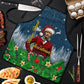 Isom Dart Christmas Apron Black Cowboy  Santa Western Snow Winter