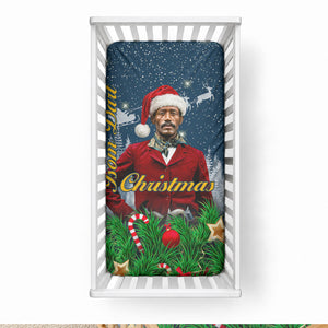 Isom Dart Christmas Baby Bed Cover Black Cowboy  Santa Western Snow Winter