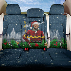 Isom Dart Christmas Back Car Seat Cover Black Cowboy  Santa Western Snow Winter
