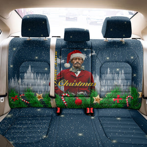Isom Dart Christmas Back Car Seat Cover Black Cowboy  Santa Western Snow Winter
