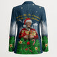 Isom Dart Christmas Blazer Black Cowboy  Santa Western Snow Winter
