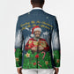 Isom Dart Christmas Blazer Black Cowboy  Santa Western Snow Winter