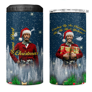 Isom Dart Christmas 4 in 1 Can Cooler Tumbler Black Cowboy  Santa Western Snow Winter
