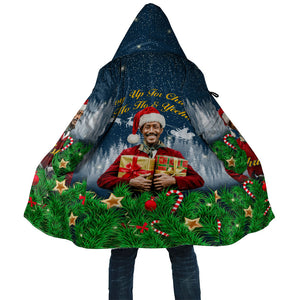 Isom Dart Christmas Cloak Black Cowboy  Santa Western Snow Winter