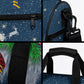 Isom Dart Christmas Duffle Bag Black Cowboy  Santa Western Snow Winter