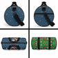 Isom Dart Christmas Duffle Bag Black Cowboy  Santa Western Snow Winter