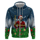 Isom Dart Christmas Hoodie Black Cowboy  Santa Western Snow Winter