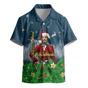 Isom Dart Christmas Kid Hawaiian Shirt Black Cowboy  Santa Western Snow Winter