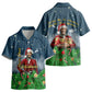 Isom Dart Christmas Kid Hawaiian Shirt Black Cowboy  Santa Western Snow Winter