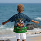 Isom Dart Christmas Kid Hawaiian Shirt Black Cowboy  Santa Western Snow Winter