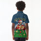 Isom Dart Christmas Kid Polo Shirt Black Cowboy  Santa Western Snow Winter