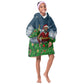 Isom Dart Christmas Kid Wearable Blanket Hoodie Black Cowboy  Santa Western Snow Winter