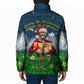 Isom Dart Christmas Padded Jacket Black Cowboy  Santa Western Snow Winter