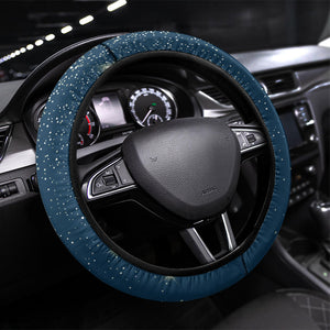 Isom Dart Christmas Steering Wheel Cover Black Cowboy  Santa Western Snow Winter