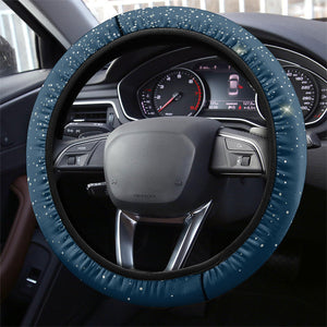 Isom Dart Christmas Steering Wheel Cover Black Cowboy  Santa Western Snow Winter