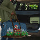Isom Dart Christmas Travel Bag Black Cowboy  Santa Western Snow Winter