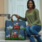 Isom Dart Christmas Travel Bag Black Cowboy  Santa Western Snow Winter