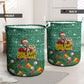 Isom Dart Christmas Laundry Basket Black Cowboy Western Holiday Reindeer