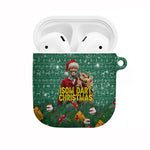 Isom Dart Christmas AirPods Case Black Cowboy Western Holiday Reindeer