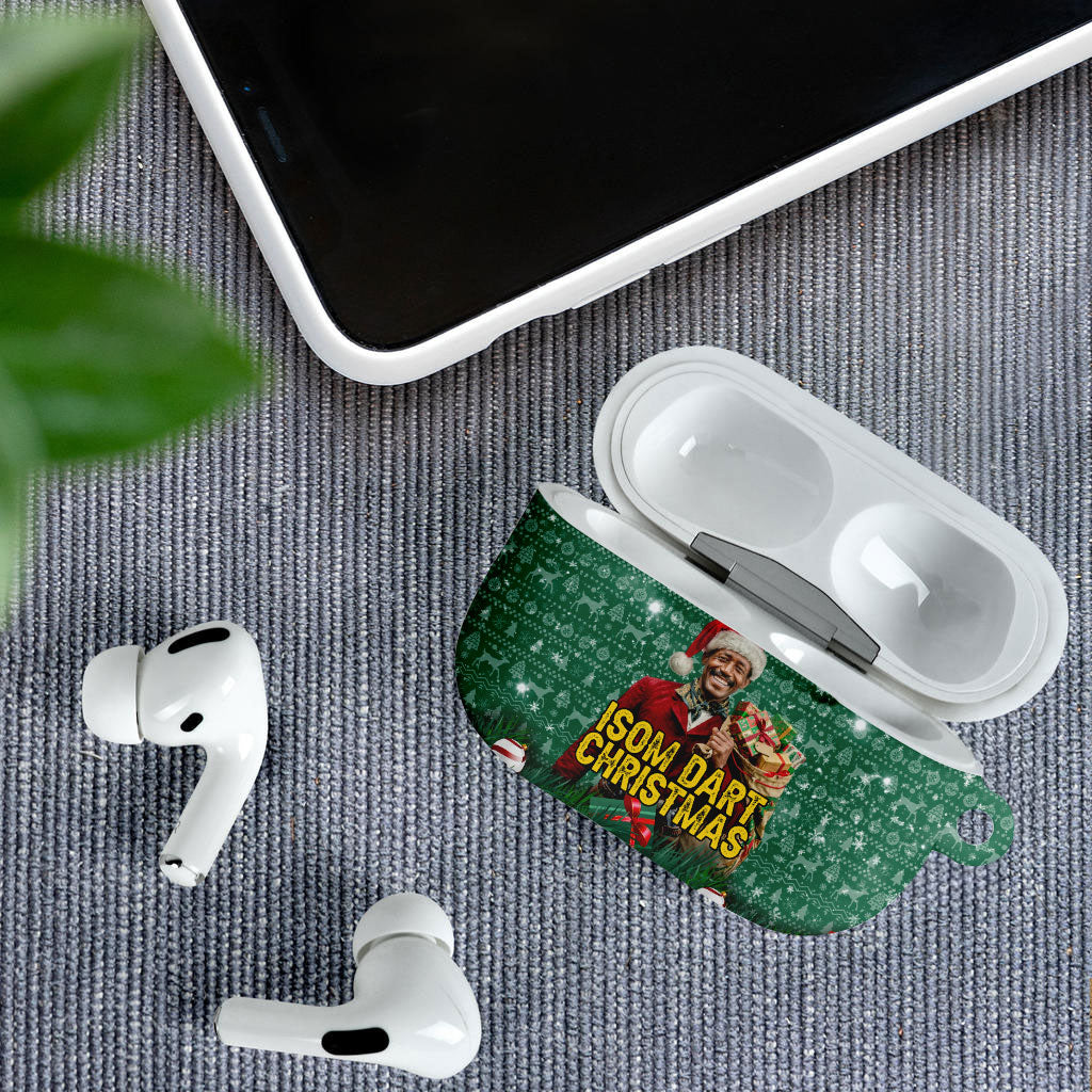 Isom Dart Christmas AirPods Case Black Cowboy Western Holiday Reindeer