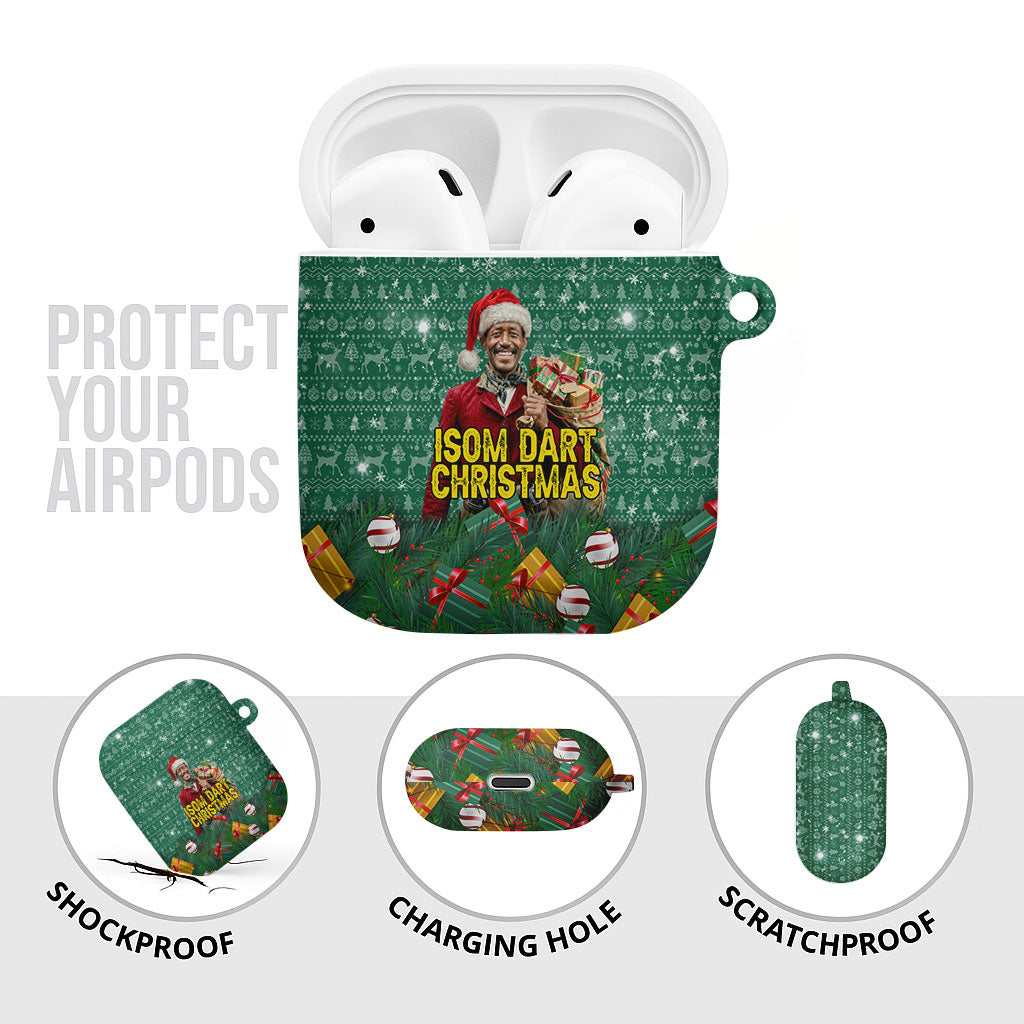 Isom Dart Christmas AirPods Case Black Cowboy Western Holiday Reindeer
