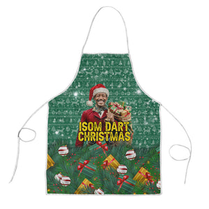 Isom Dart Christmas Apron Black Cowboy Western Holiday Reindeer