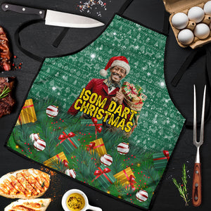 Isom Dart Christmas Apron Black Cowboy Western Holiday Reindeer
