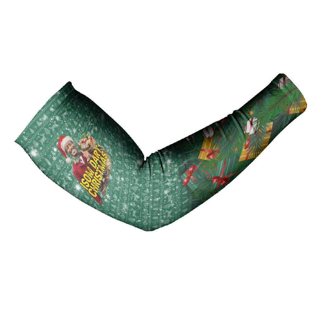 Isom Dart Christmas Arm Sleeves Black Cowboy Western Holiday Reindeer