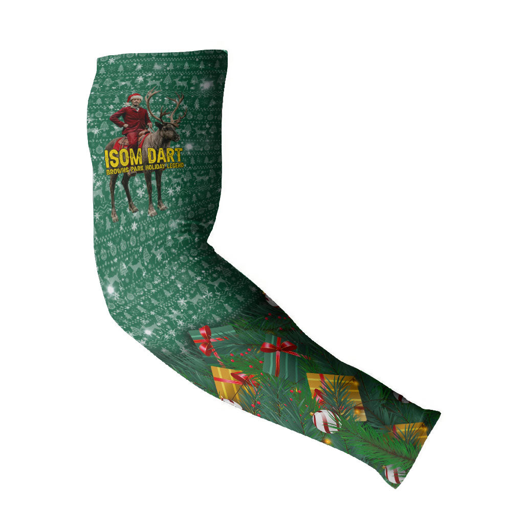 Isom Dart Christmas Arm Sleeves Black Cowboy Western Holiday Reindeer