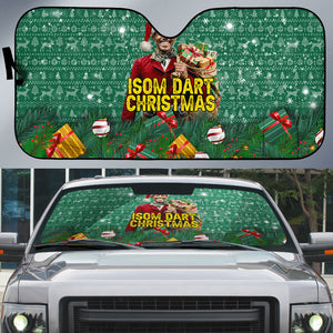Isom Dart Christmas Auto Sun Shade Black Cowboy Western Holiday Reindeer