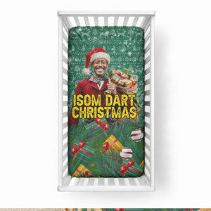 Isom Dart Christmas Baby Bed Cover Black Cowboy Western Holiday Reindeer