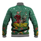 Isom Dart Christmas Baseball Jacket Black Cowboy Western Holiday Reindeer
