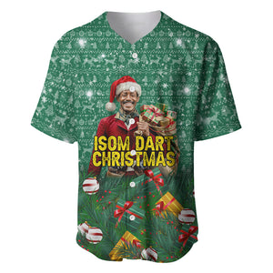 Isom Dart Christmas Baseball Jersey Black Cowboy Western Holiday Reindeer