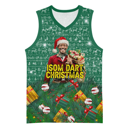 Isom Dart Christmas Basketball Jersey Black Cowboy Western Holiday Reindeer