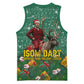 Isom Dart Christmas Basketball Jersey Black Cowboy Western Holiday Reindeer