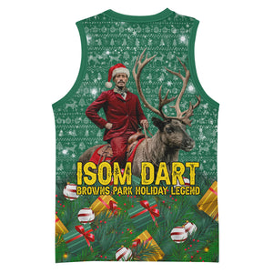 Isom Dart Christmas Basketball Jersey Black Cowboy Western Holiday Reindeer