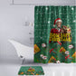 Isom Dart Christmas Bathroom Set Black Cowboy Western Holiday Reindeer